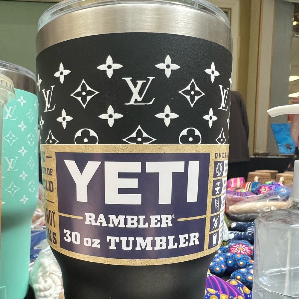 30 oz Yeti cup with LV Logo